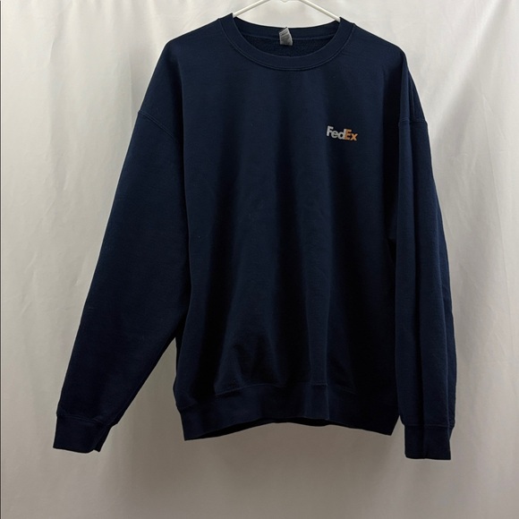 Gildan Other - FedEx Navy Blue Pullover Sweatshirt Men’s Size XL Employee Crewneck Worker
